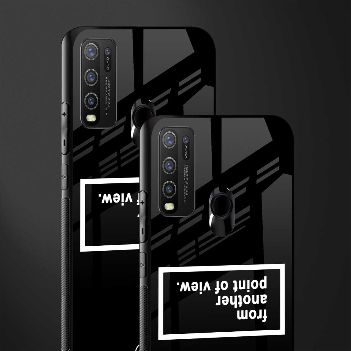 point of view black edition glass case for vivo y50 image-2