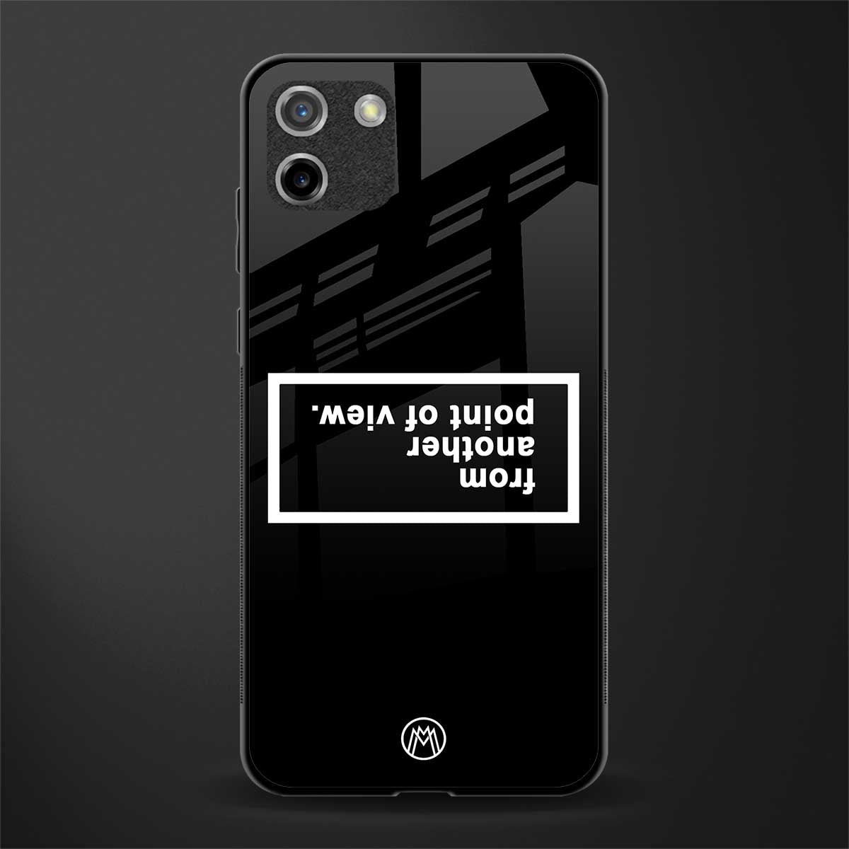 point of view black edition glass case for realme c11 image
