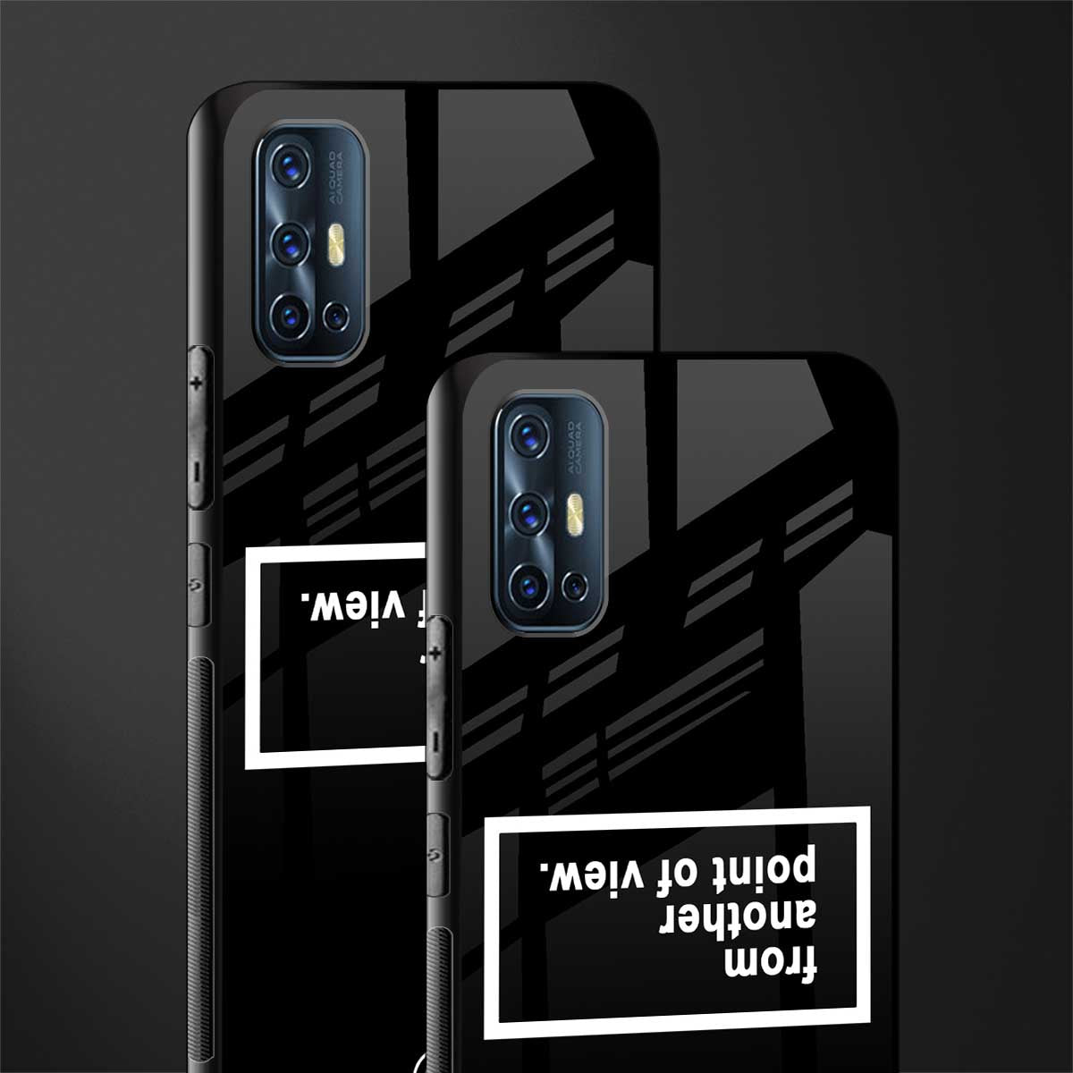 point of view black edition glass case for vivo v17 image-2