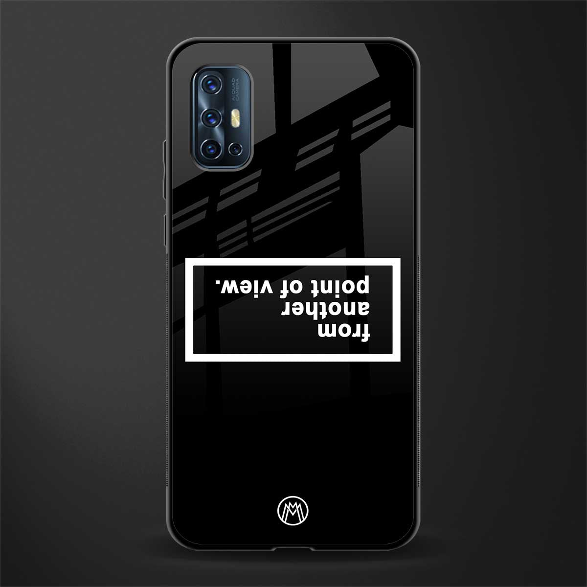 point of view black edition glass case for vivo v17 image