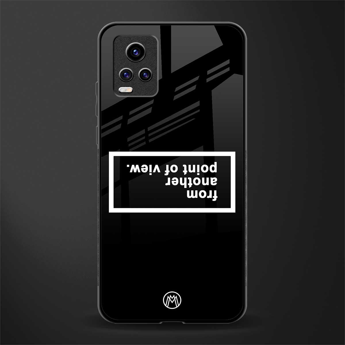 point of view black edition glass case for vivo v20 image