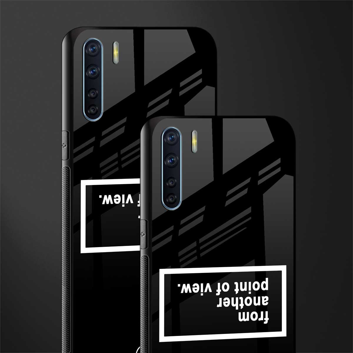 point of view black edition glass case for oppo f15 image-2