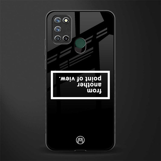 point of view black edition glass case for realme 7i image