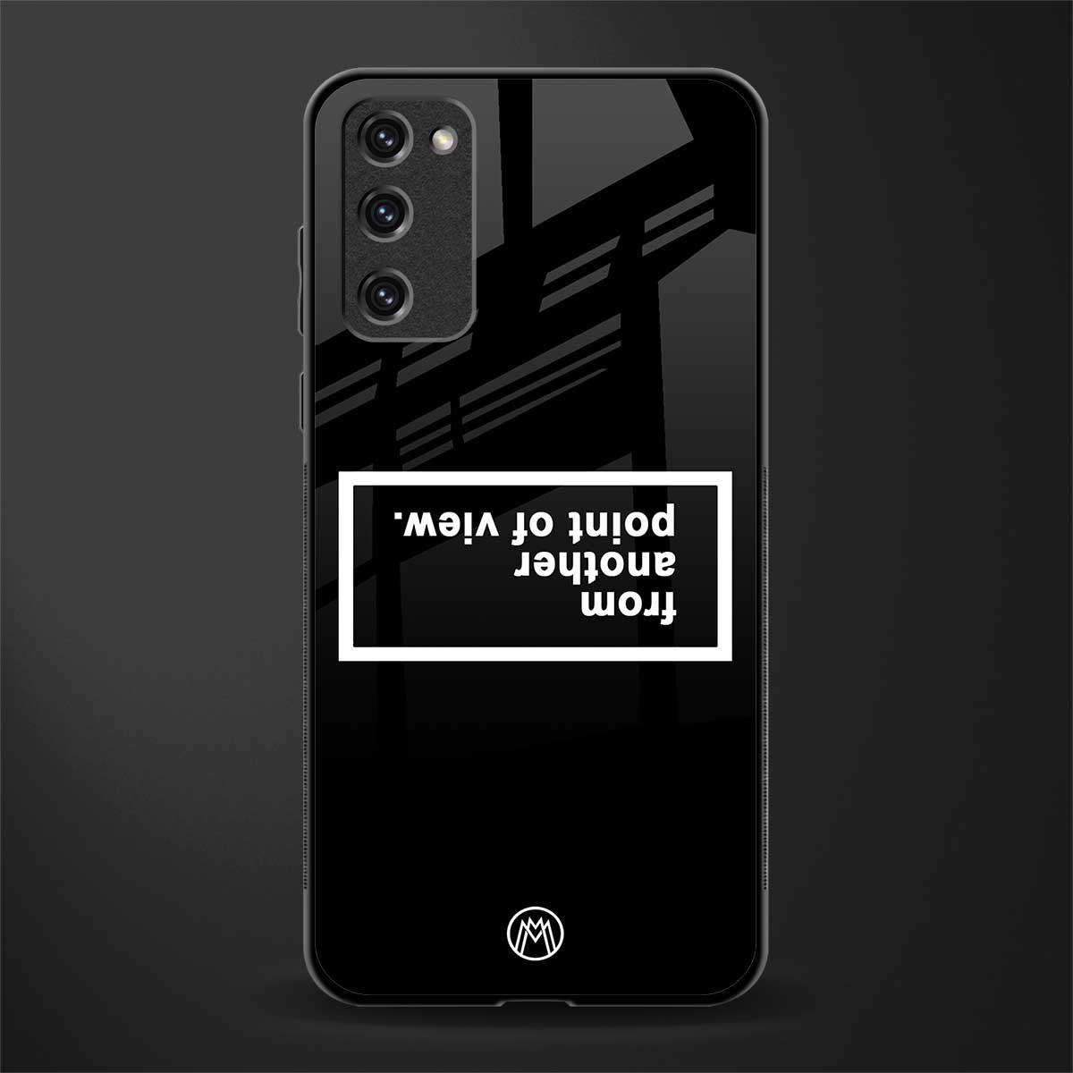 point of view black edition glass case for samsung galaxy s20 fe image