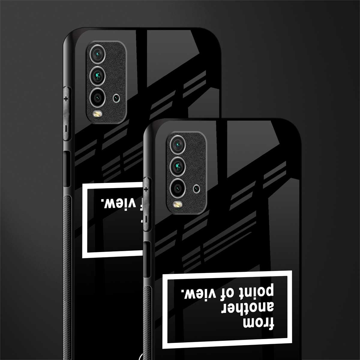 point of view black edition glass case for redmi 9 power image-2