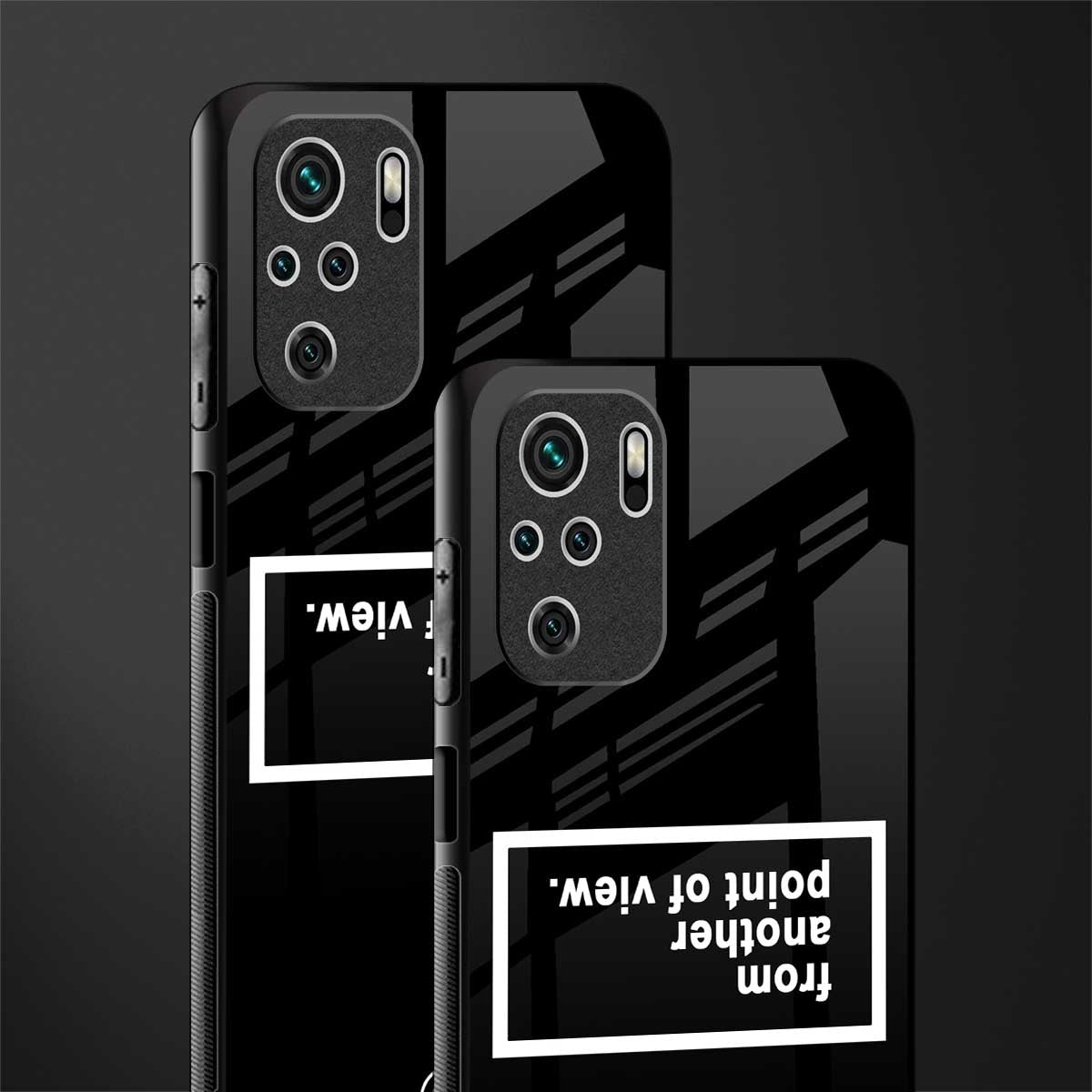 point of view black edition glass case for redmi note 10 image-2