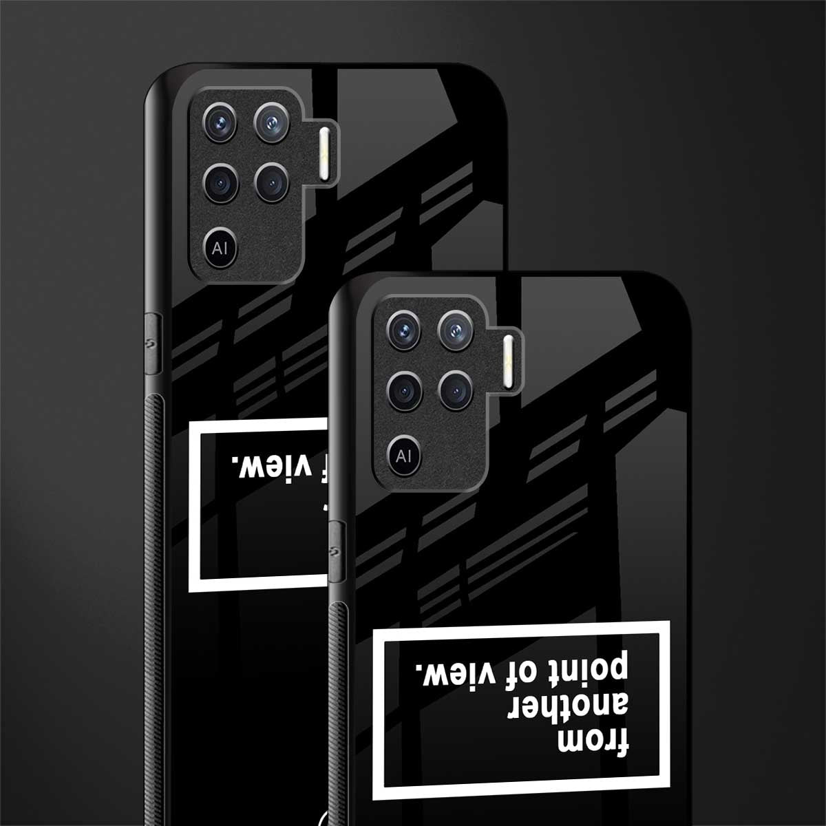point of view black edition glass case for oppo f19 pro image-2