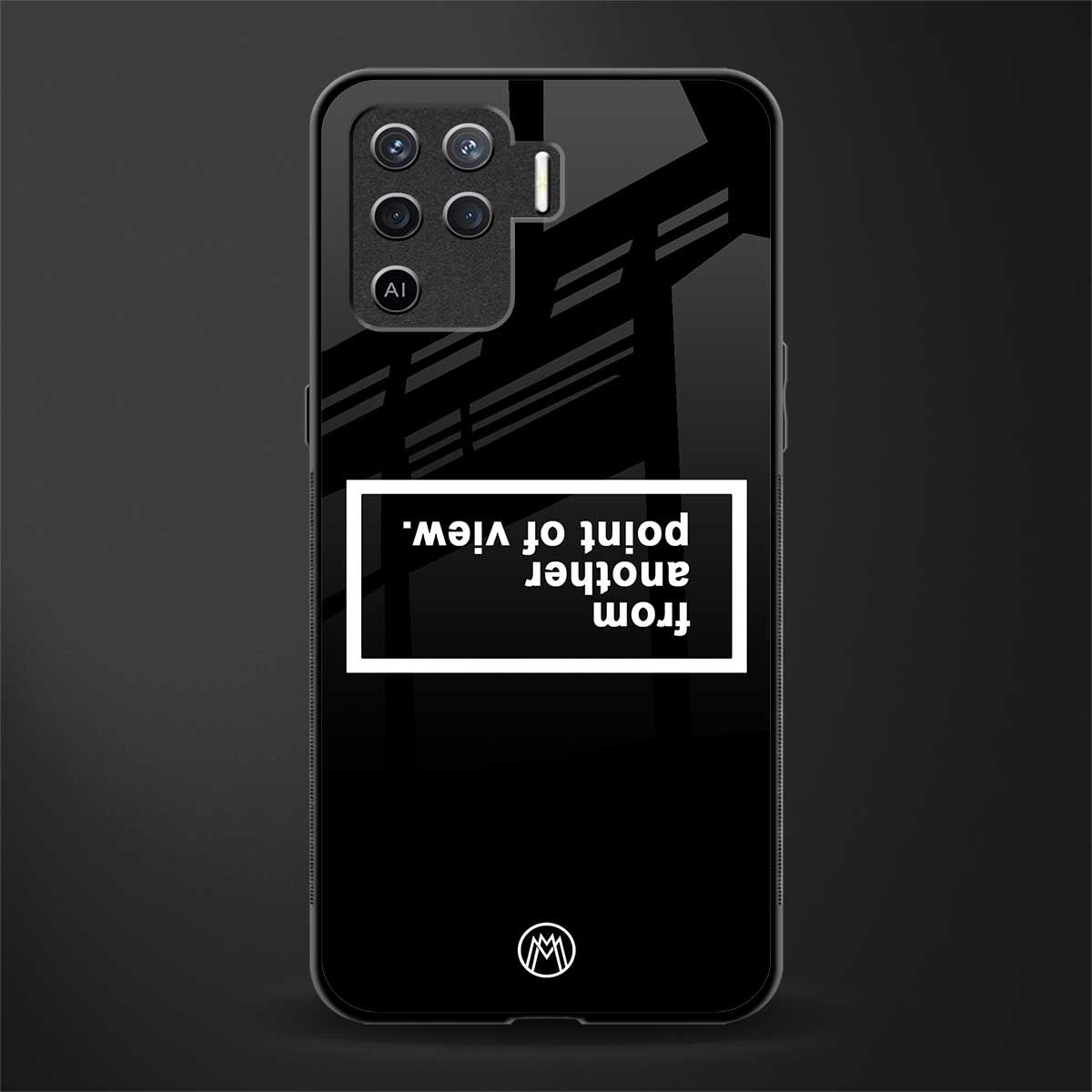 point of view black edition glass case for oppo f19 pro image