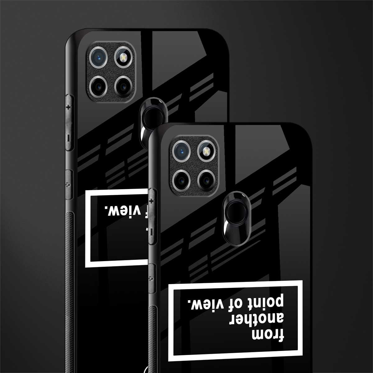 point of view black edition glass case for realme c25y image-2