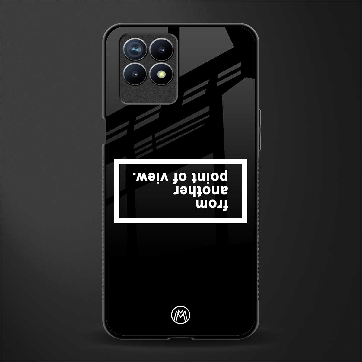 point of view black edition glass case for realme narzo 50 image