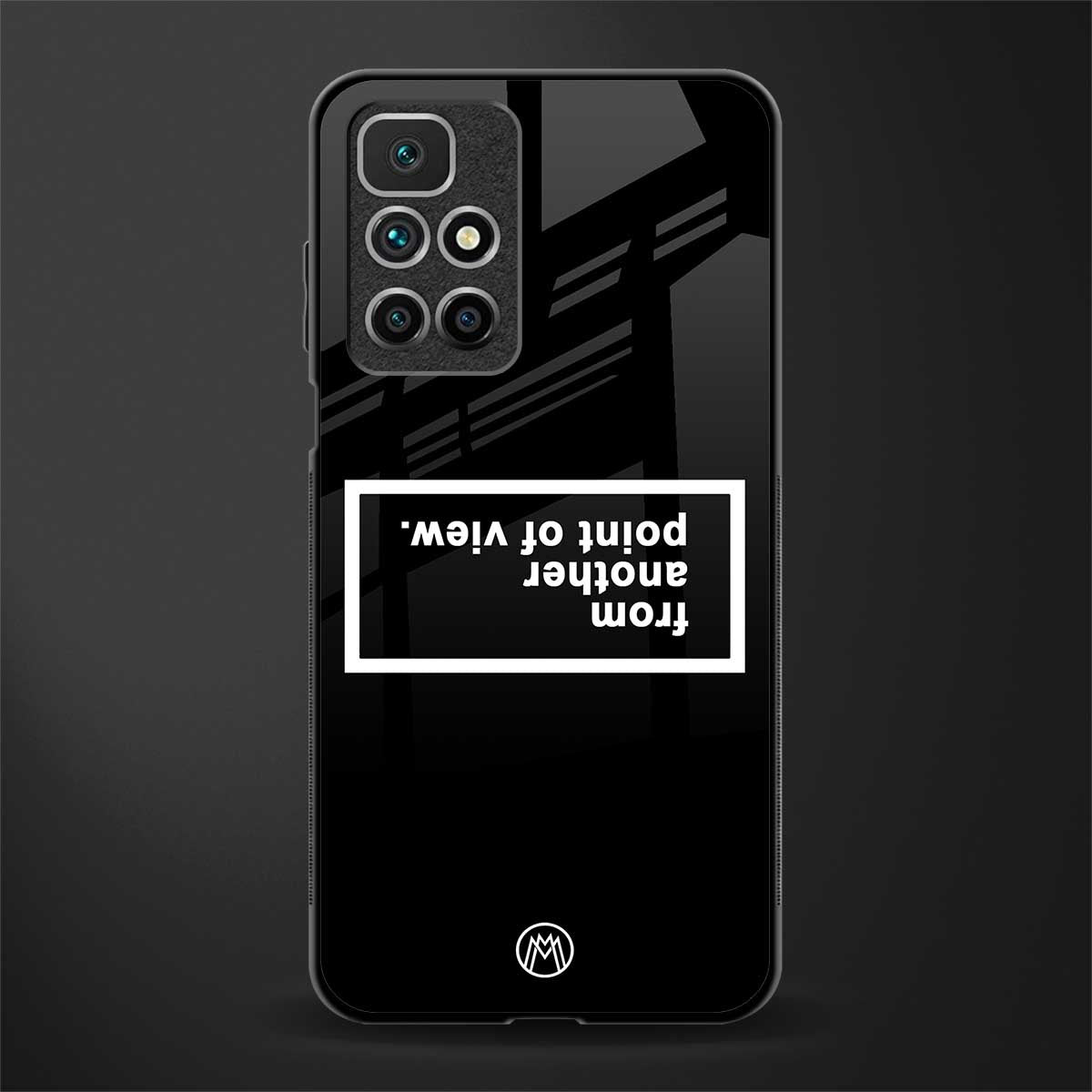 point of view black edition glass case for redmi 10 prime image