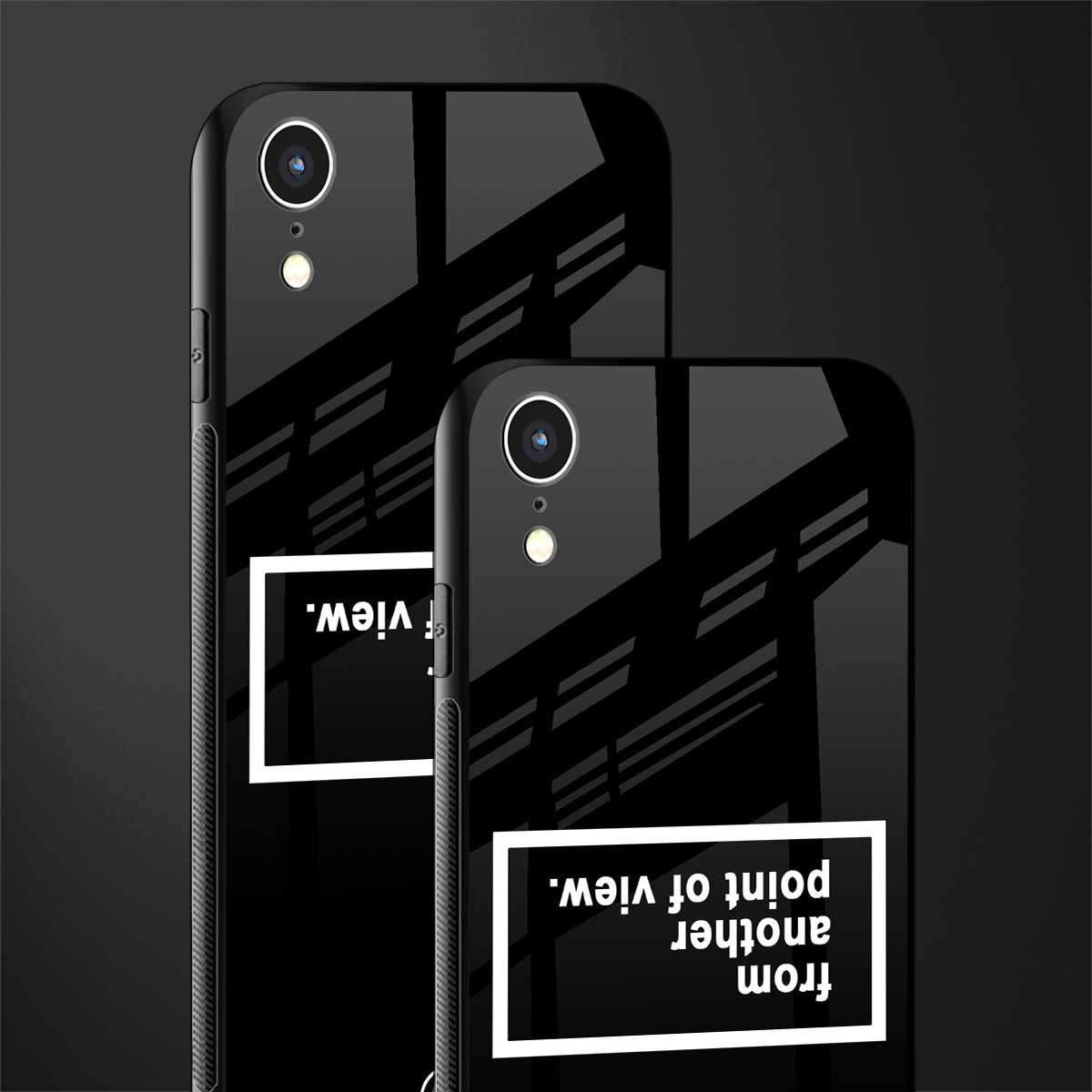 point of view black edition glass case for iphone xr image-2