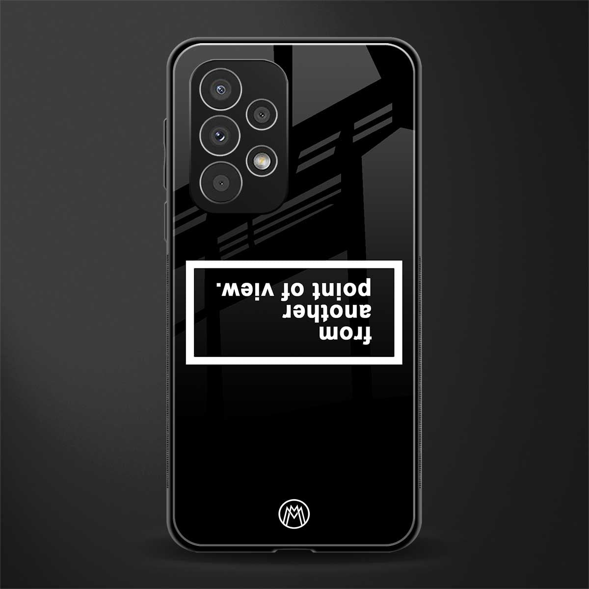 point of view black edition back phone cover | glass case for samsung galaxy a23