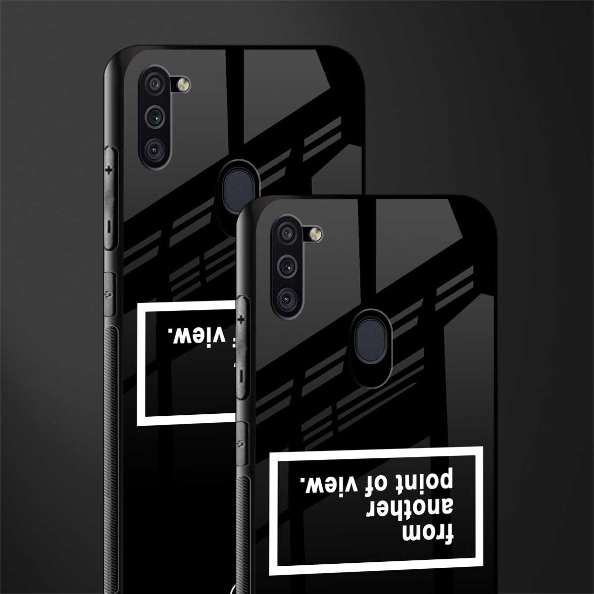 point of view black edition glass case for samsung galaxy m11 image-2