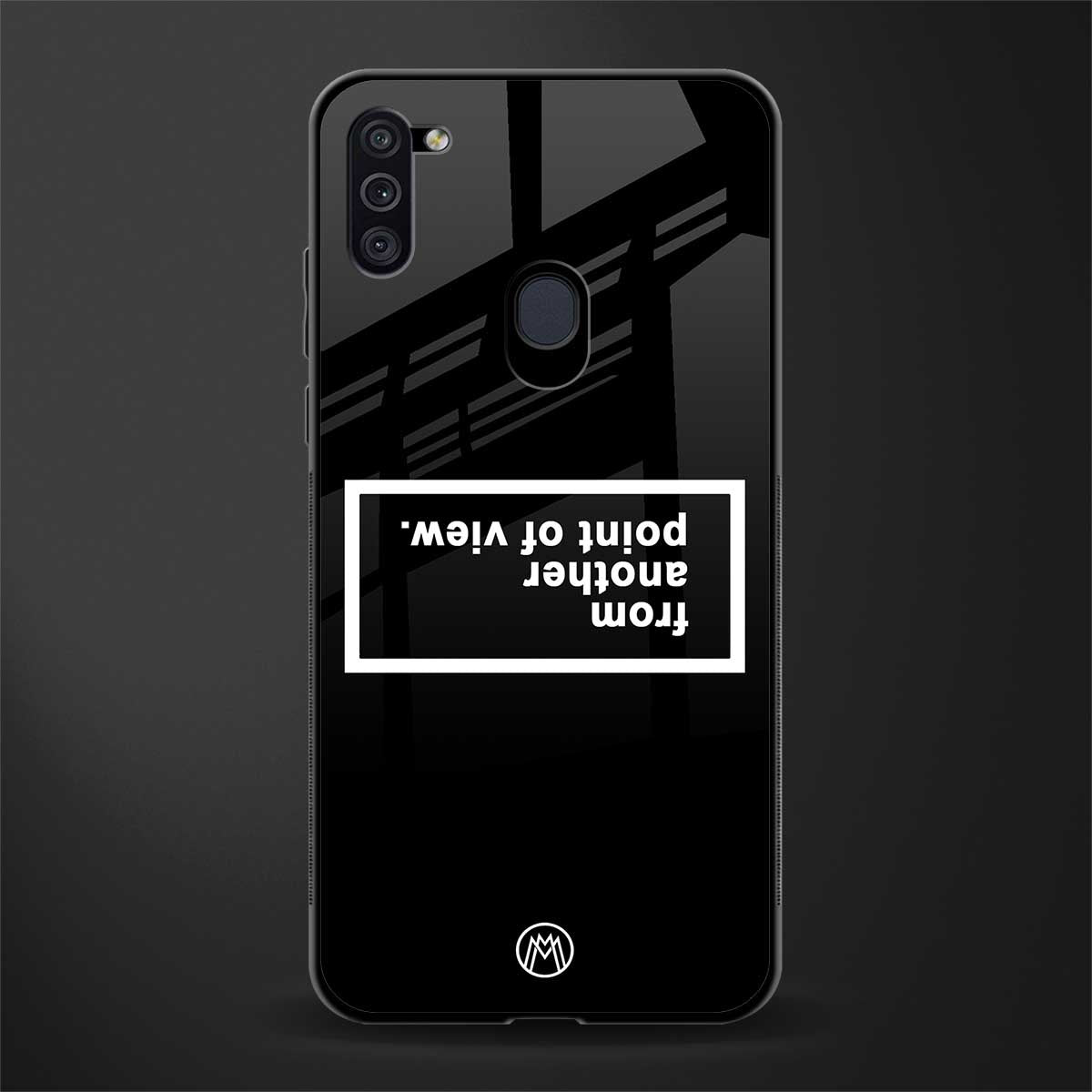 point of view black edition glass case for samsung galaxy m11 image