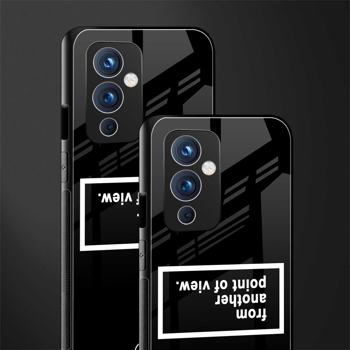 point of view black edition back phone cover | glass case for oneplus 9