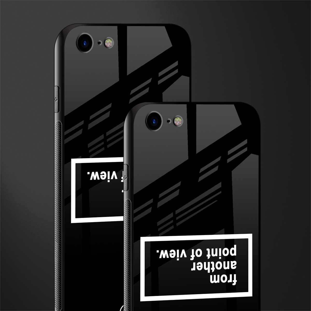 point of view black edition glass case for iphone se 2020 image-2