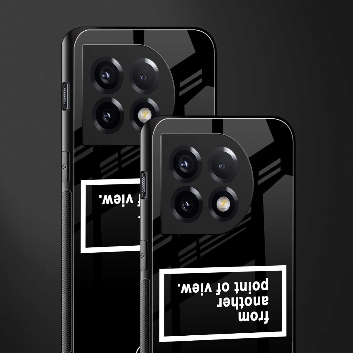point of view black edition back phone cover | glass case for oneplus 11