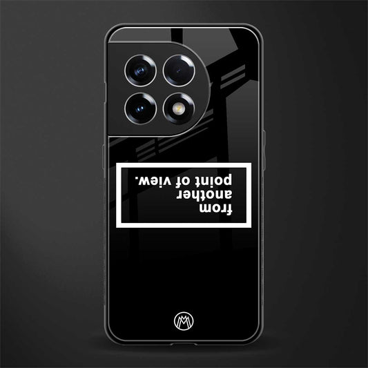 point of view black edition back phone cover | glass case for oneplus 11r