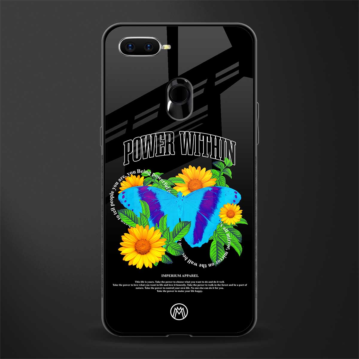 power within glass case for oppo a7 image