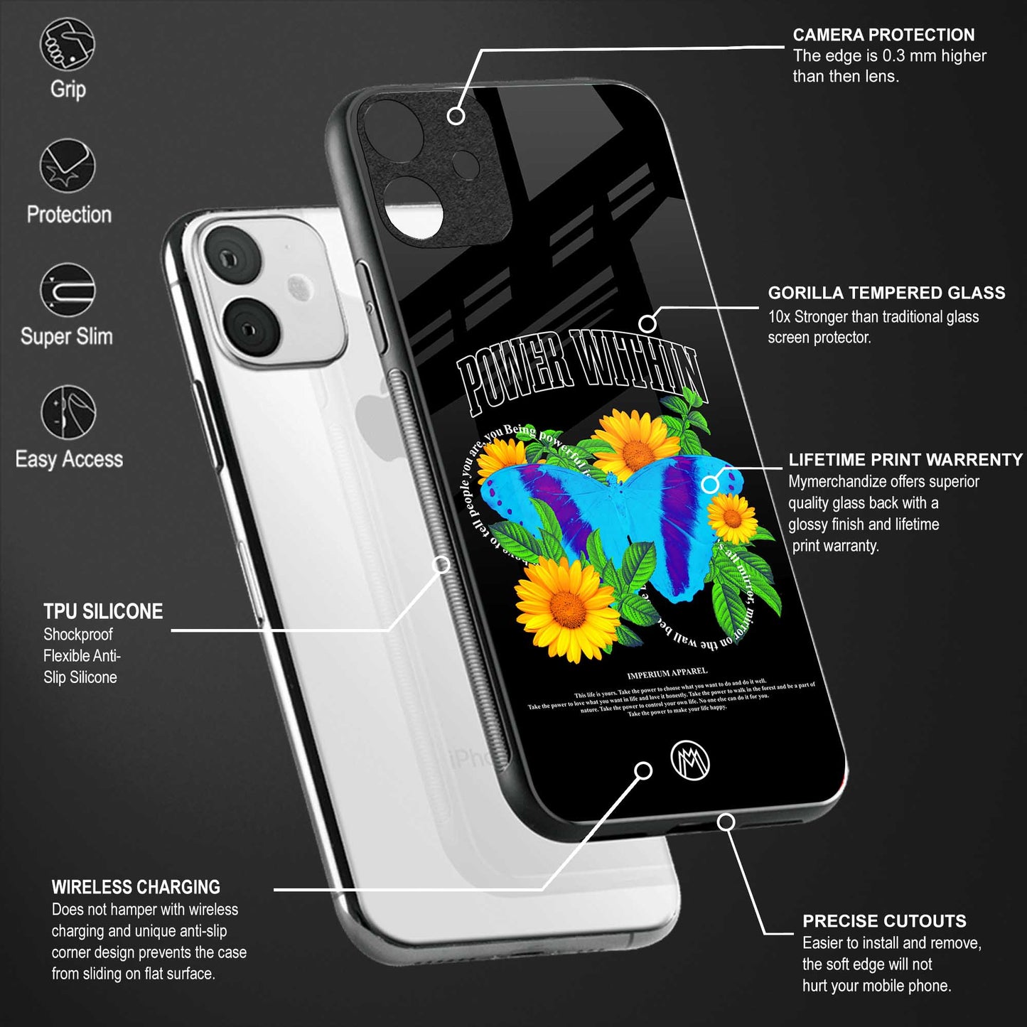 power within glass case for oppo reno 3 pro image-4