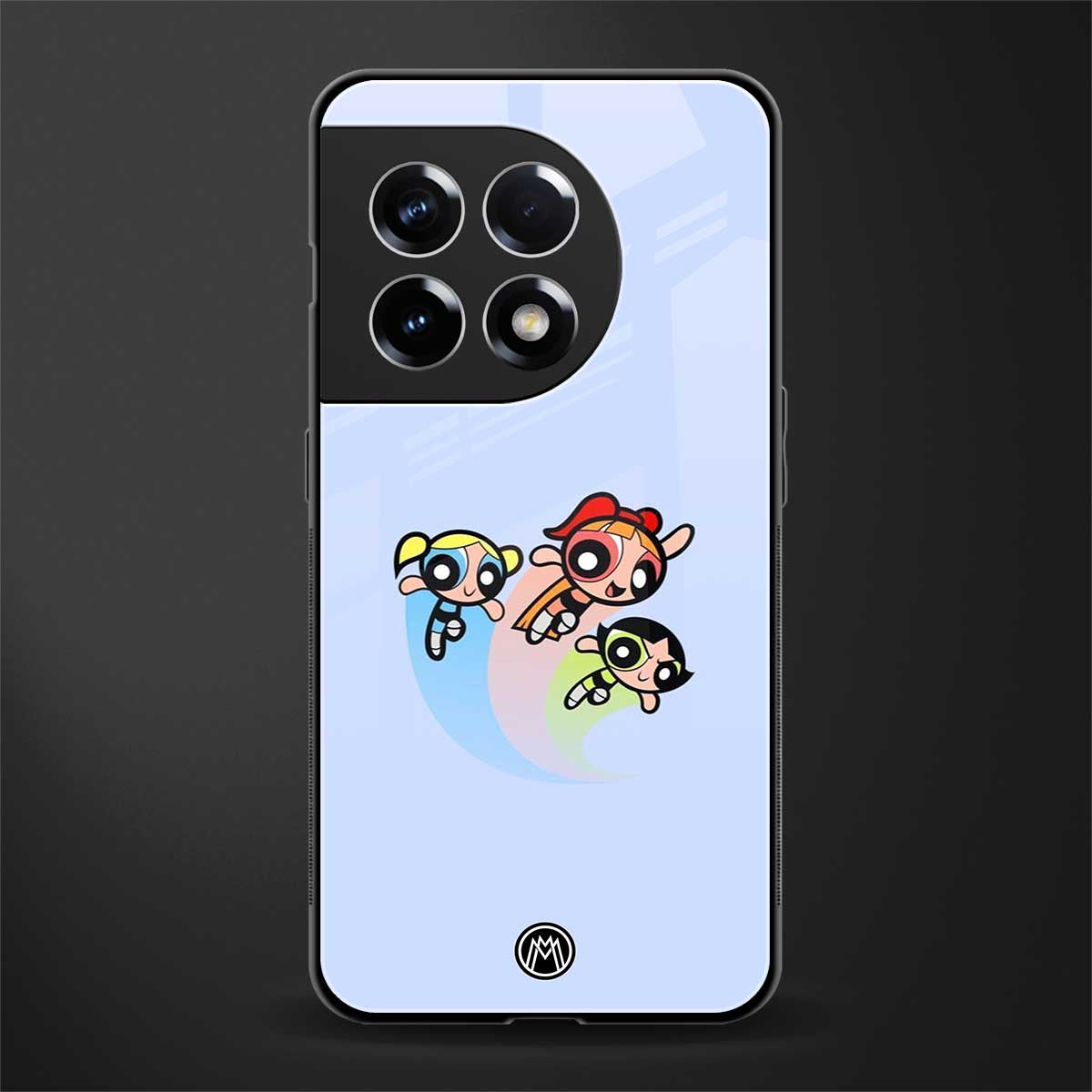 powerpuff girls cartoon back phone cover | glass case for oneplus 11r