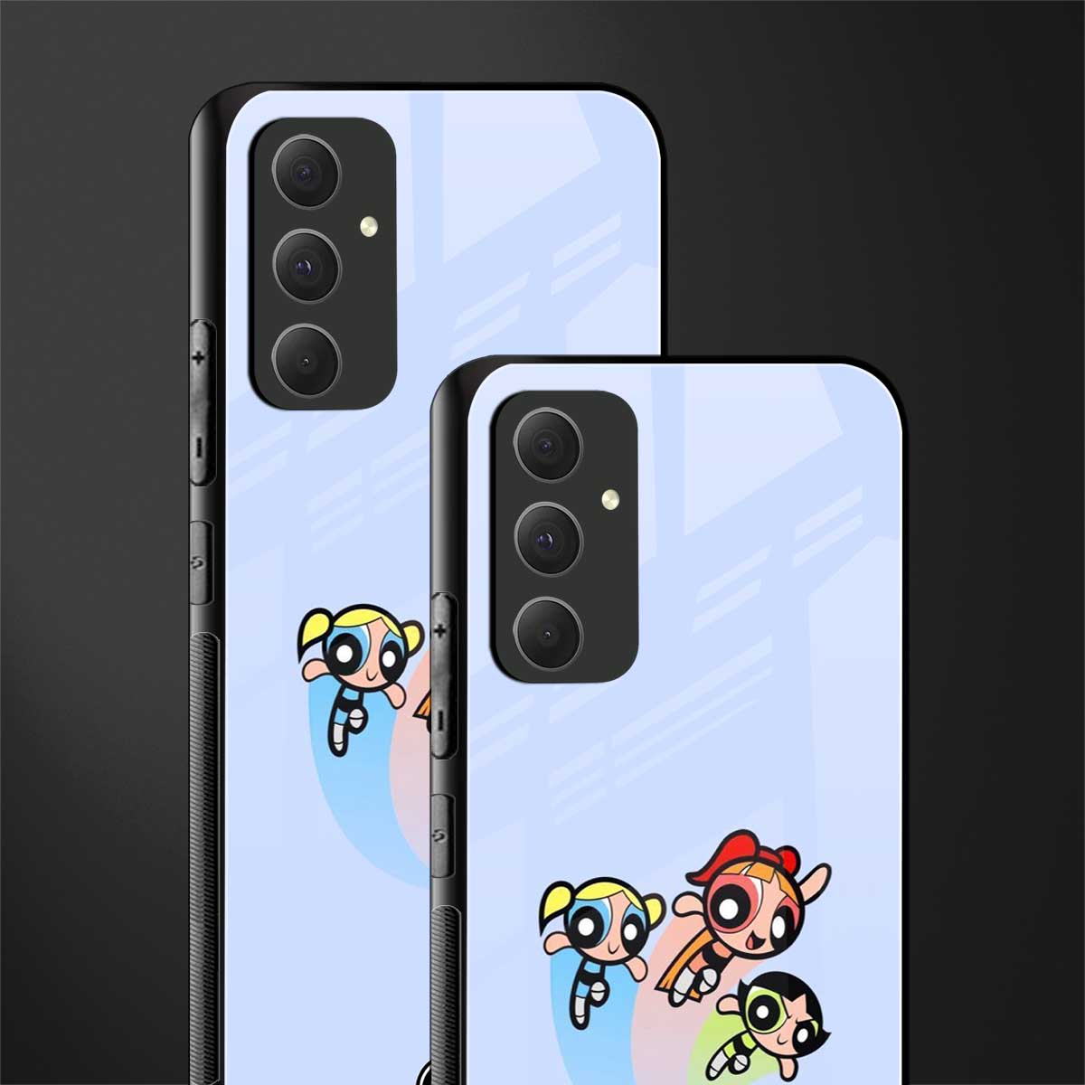 powerpuff girls cartoon back phone cover | glass case for samsung galaxy a54 5g
