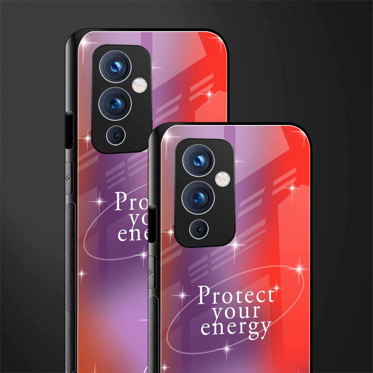 protect your energy back phone cover | glass case for oneplus 9