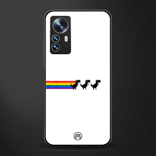 proud dinosaurs back phone cover | glass case for xiaomi 12 pro