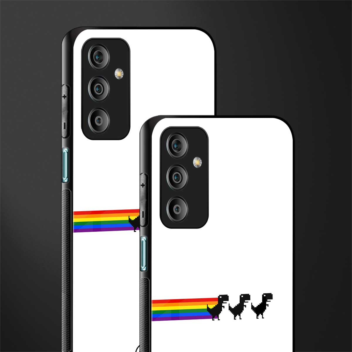 proud dinosaurs back phone cover | glass case for samsung galaxy f23 5g