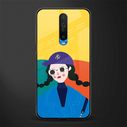 psychedelic chic glass case for poco x2 image