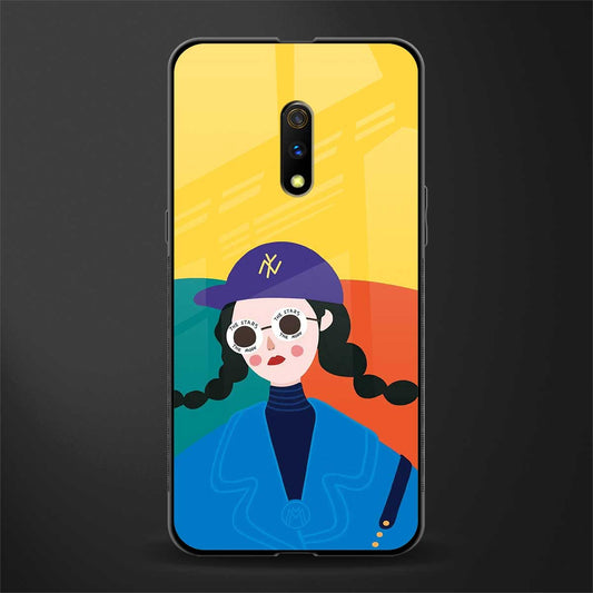 psychedelic chic glass case for realme x image