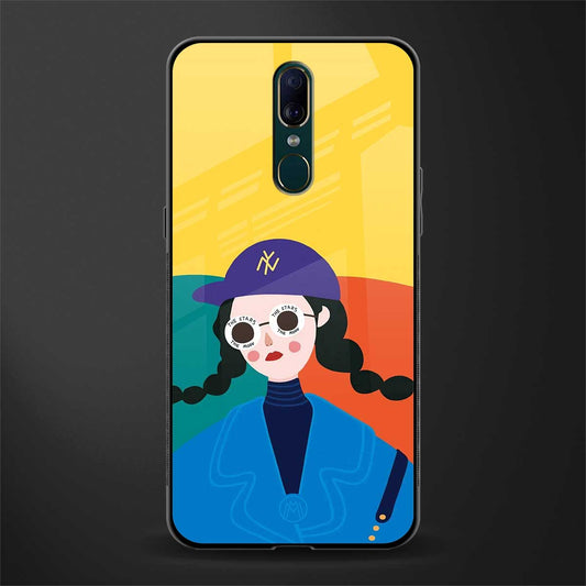 psychedelic chic glass case for oppo a9 image