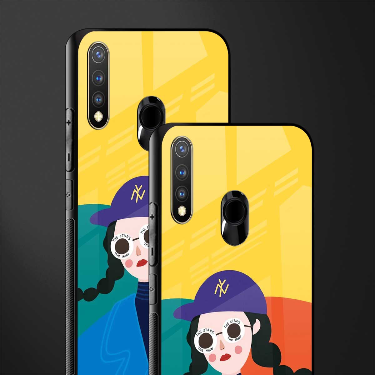 psychedelic chic glass case for vivo y19 image-2
