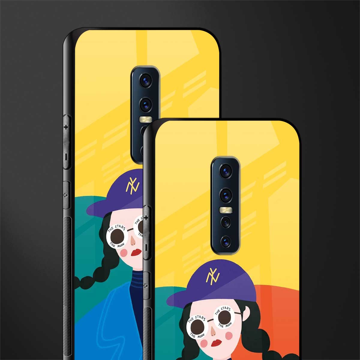 psychedelic chic glass case for vivo v17 pro image-2