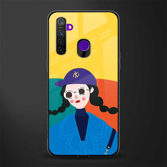 psychedelic chic glass case for realme 5 pro image
