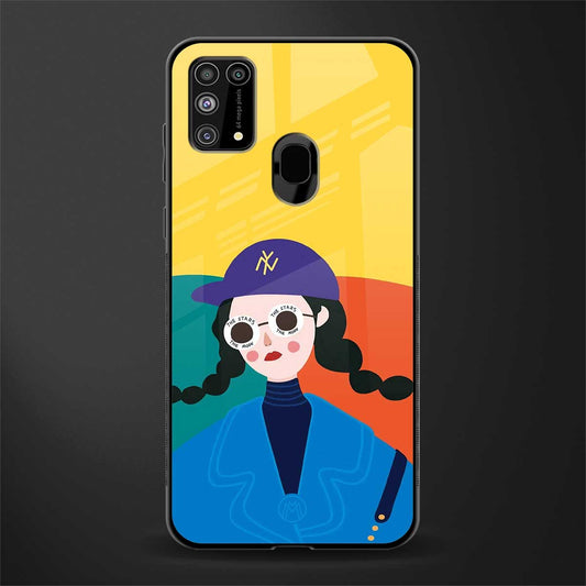 psychedelic chic glass case for samsung galaxy f41 image