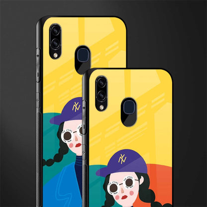 psychedelic chic glass case for samsung galaxy a20 image-2