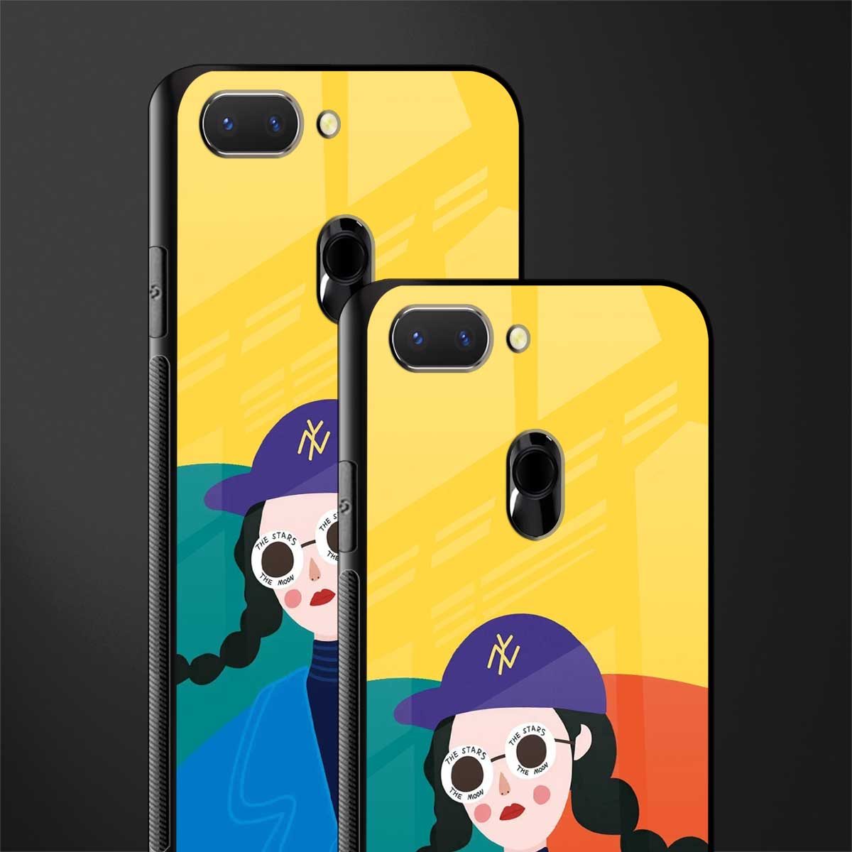psychedelic chic glass case for realme 2 image-2