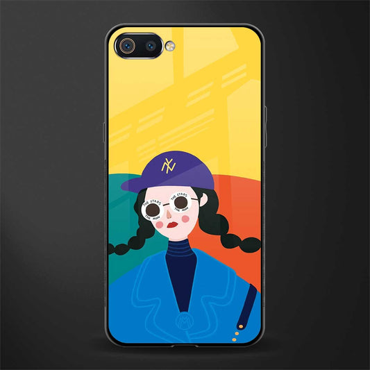 psychedelic chic glass case for realme c2 image