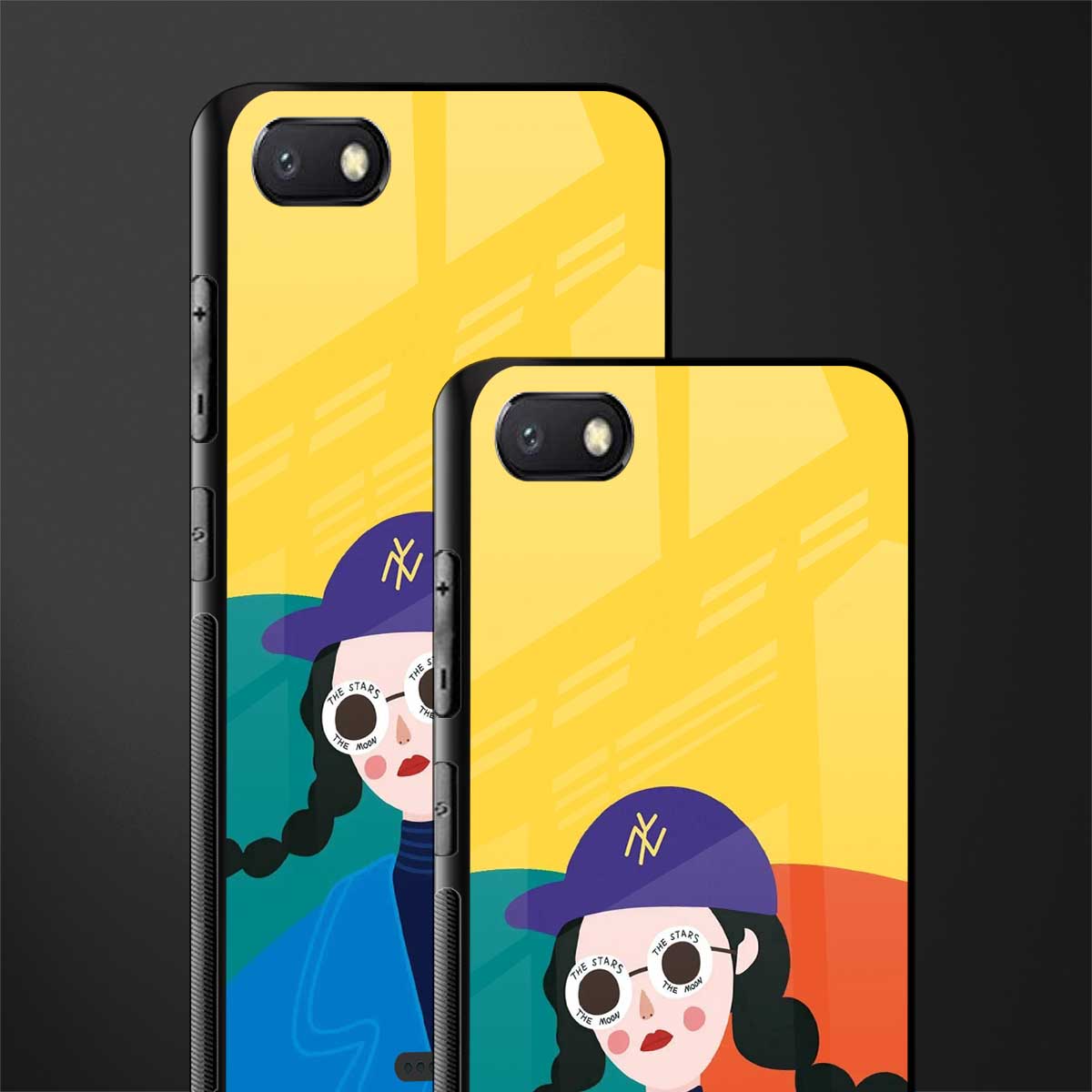 psychedelic chic glass case for redmi 6a image-2
