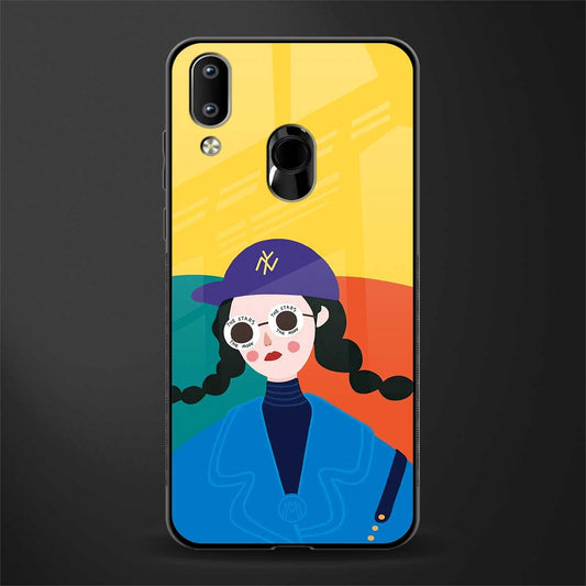 psychedelic chic glass case for vivo y91 image