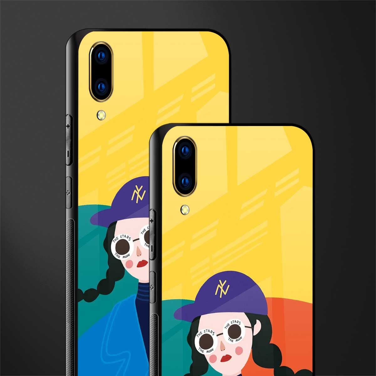 psychedelic chic glass case for vivo v11 pro image-2