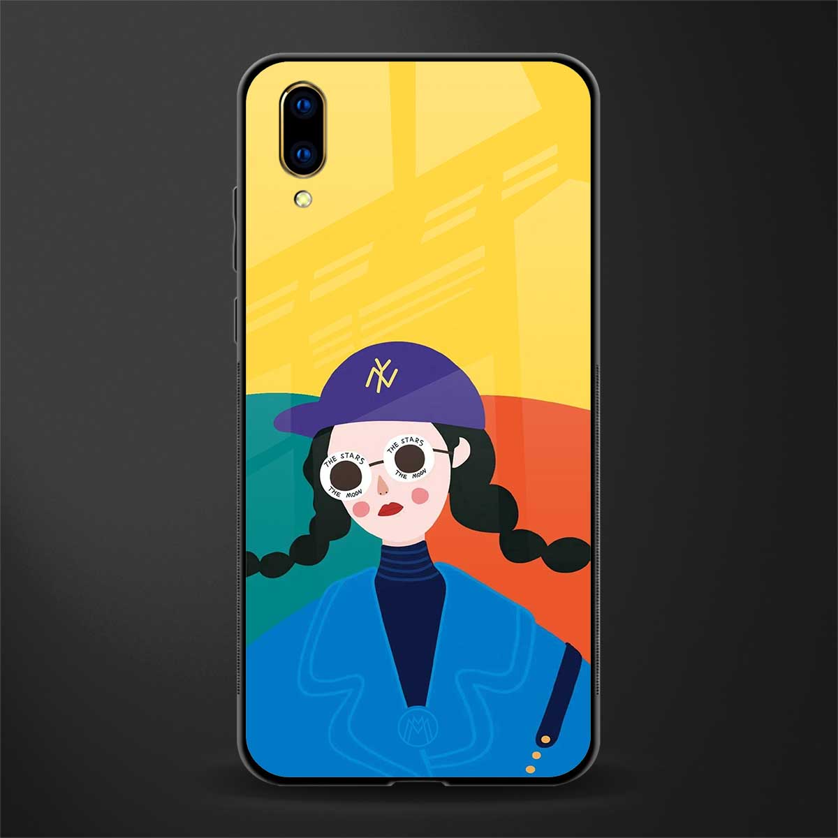 psychedelic chic glass case for vivo v11 pro image