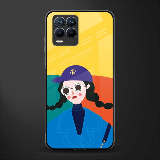 psychedelic chic glass case for realme 8 4g image