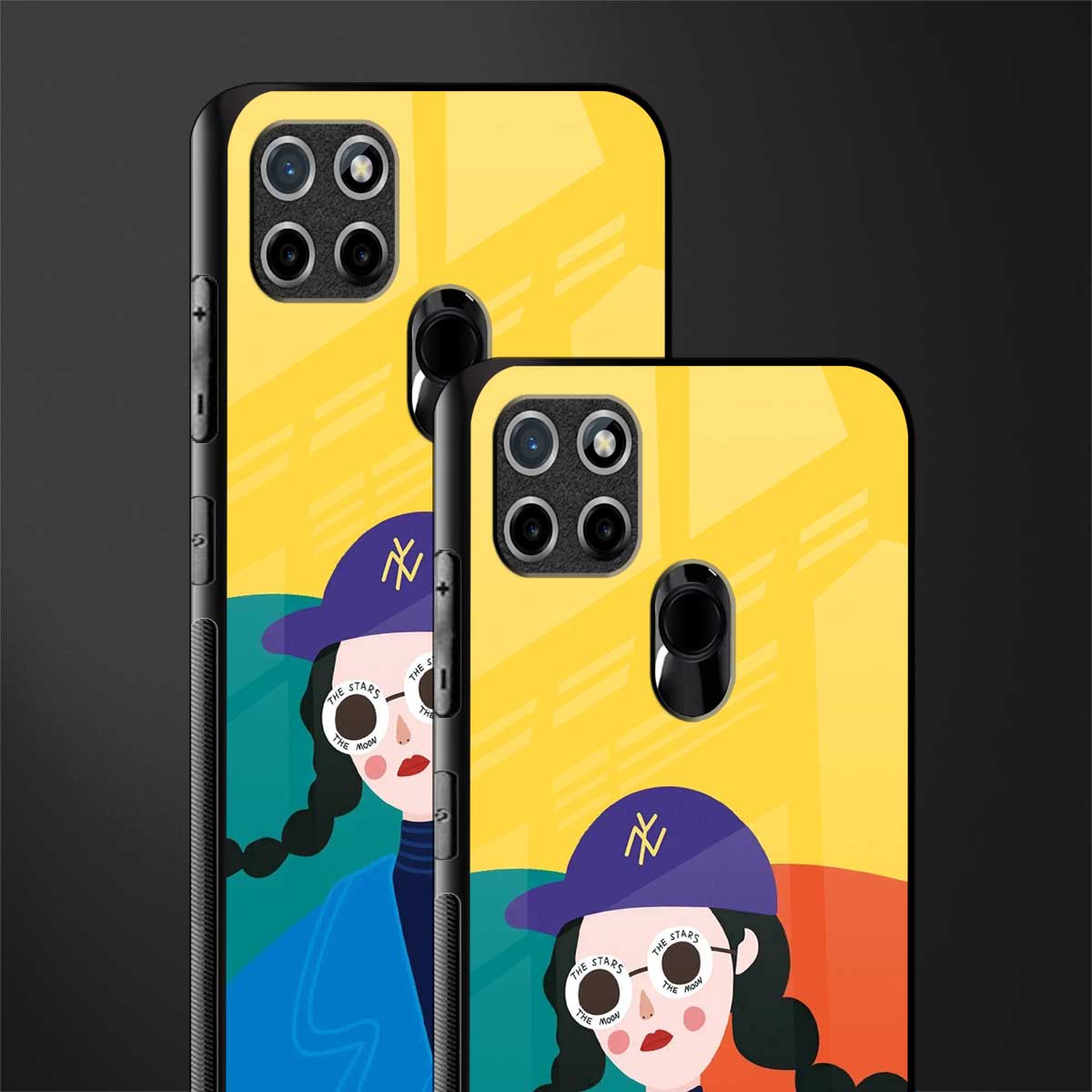 psychedelic chic glass case for realme c25y image-2