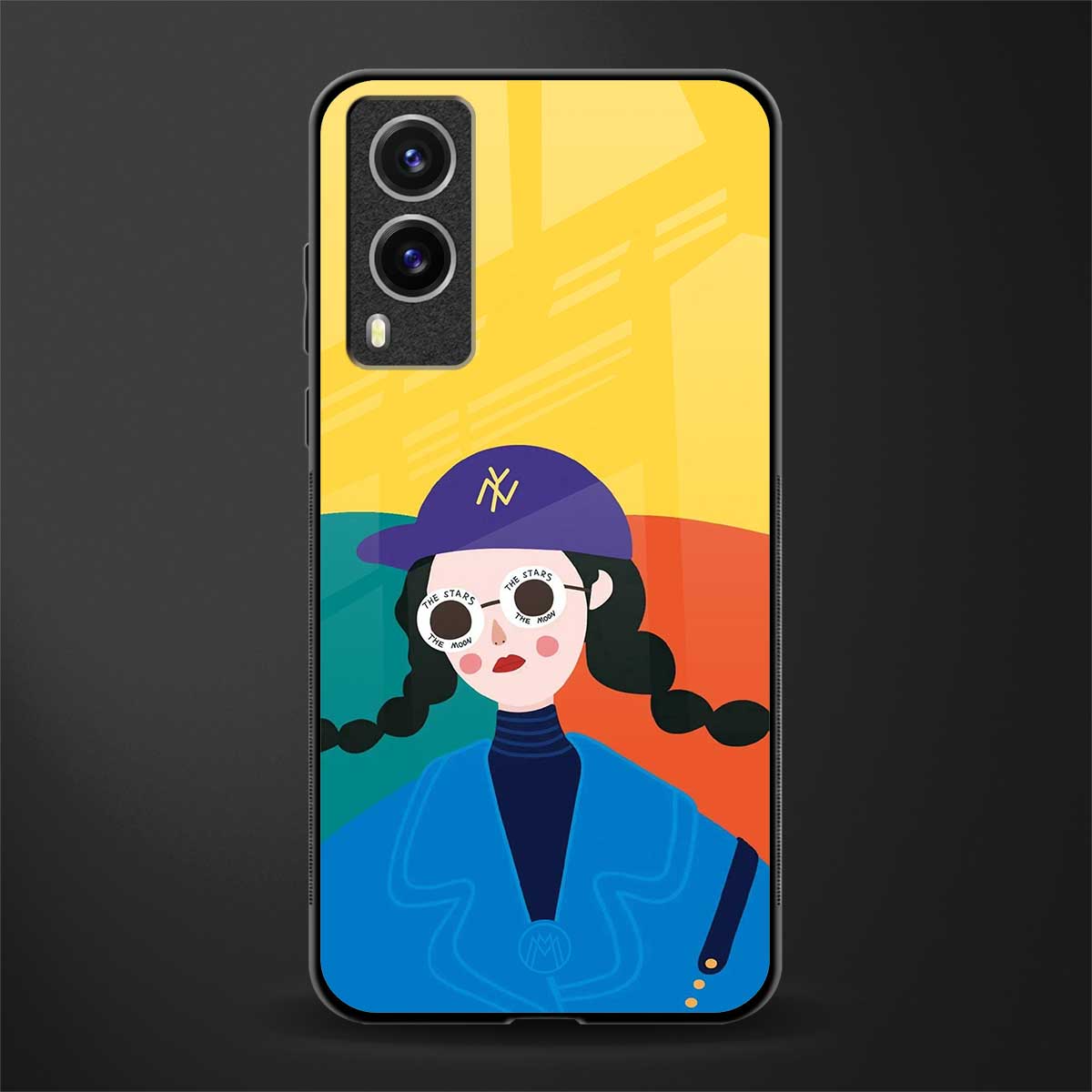 psychedelic chic glass case for vivo v21e 5g image