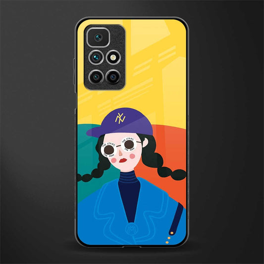 psychedelic chic glass case for redmi 10 prime image