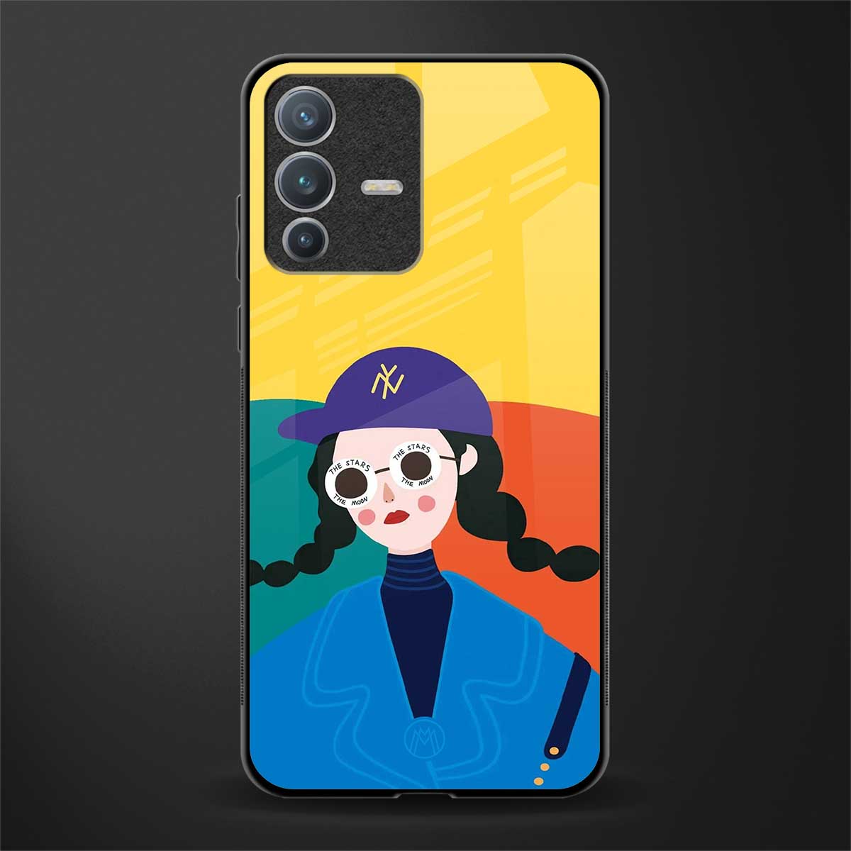 psychedelic chic glass case for vivo v23 pro 5g image