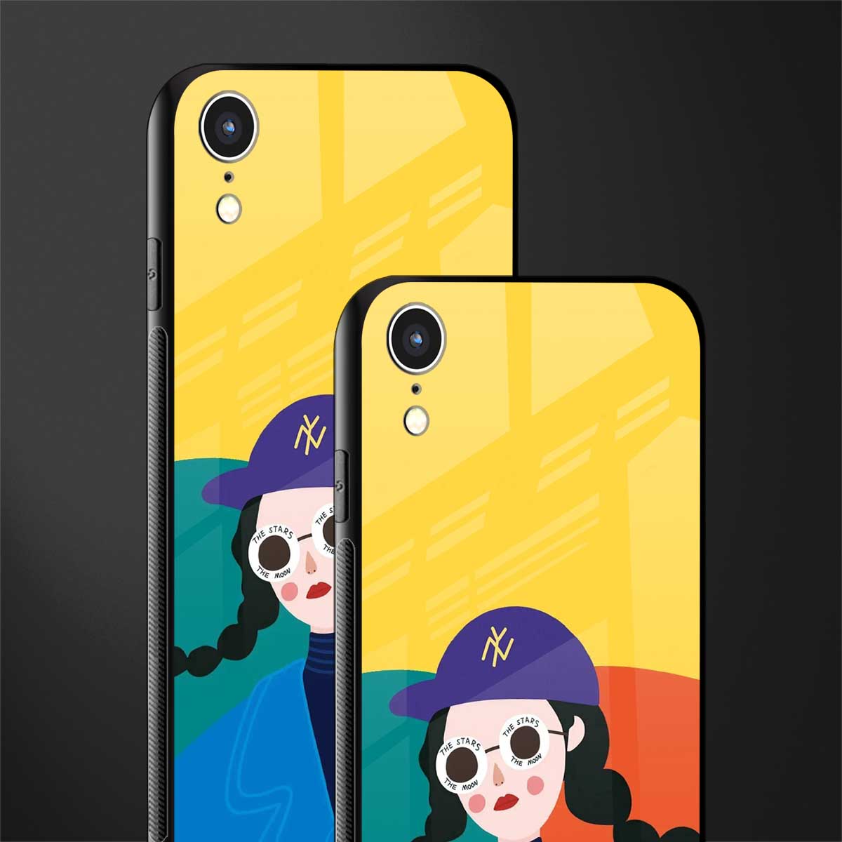 psychedelic chic glass case for iphone xr image-2